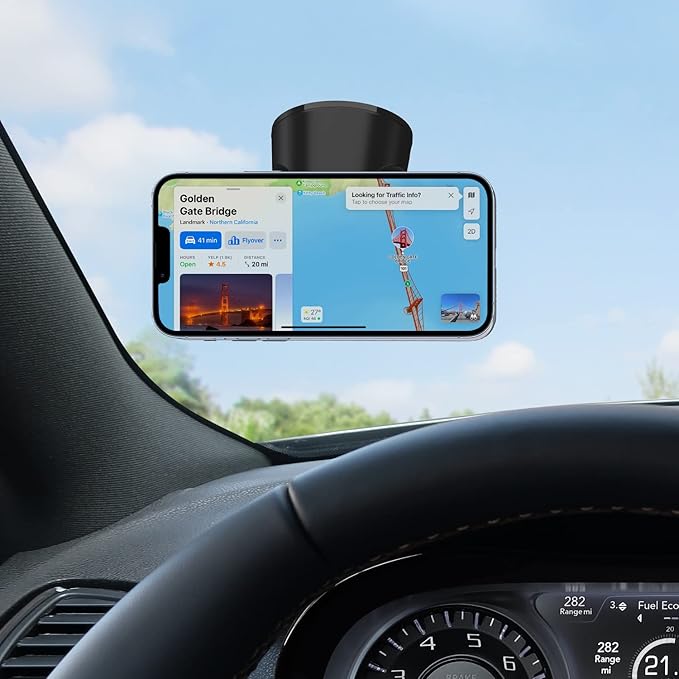Kenu Airbase Magnetic Dashboard and Windshield Car Phone Holder Mount, Magnetic Cell Phone Holder with 360-Degree Pivot and Strong Suction Cup, Compatible with Latest iPhones, Samsungs, and Androids