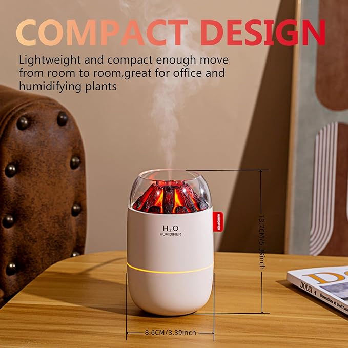 Portable Mini Humidifier, Small Cool Mist, Personal Desktop Humidifier for Baby Bedroom Travel Office Home,2 Mist Modes, Super Quiet (Pink)