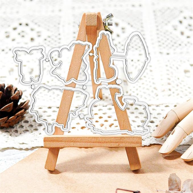 Summer Beach Umbrella Bicycle Stamps and Cutting Dies for Card Making DIY Transparent Silicone Clear Stamp and Metal Die Cuts Sets for Scrapbooking Paper Greeting Cards Decor Seals Craft Supplies
