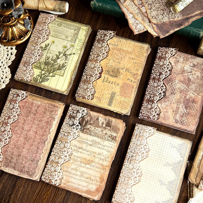 300 Sheets Vintage Scrapbook Paper, Scrapbooking Journaling Supplies Decorative Craft Paper Kits, Ephemera for Junk Journals, Albumn, DIY Crafts Arts - Image 3