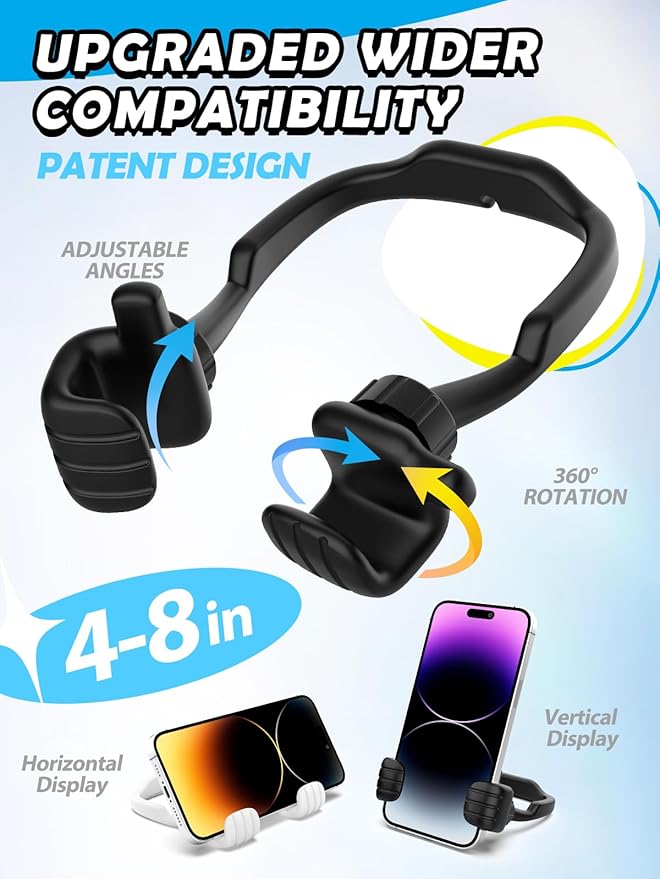 Stocking Stuffers for Teens Boys Girls Adults Cell Phone Stand: Upgrade Adjustable Thumbs Up Lazy Phone Holder for Desk Cool Gadgets Fun Birthday Gifts for Men Women Kids Husband Wife