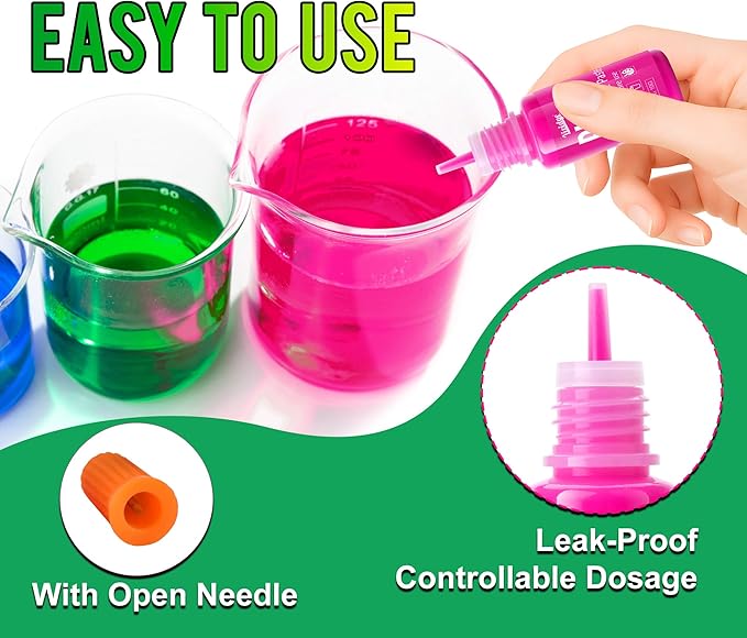 Neon Pigment Dye - 12x10g Concentrated Resin Pigment Paste for Epoxy Resin, Nail Art, Slime, Painting, Candle, Soap Making, Neon Dye for Halloween Decoration, Jewelry, DIY Crafts, Highly Pigmented