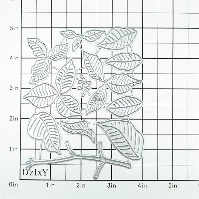 DzIxY Patchwork Tree Branches Leaves Flowers Metal Cutting Dies for Card Making Kit Embossing Paper Die Cuts Set Scrapbook Stencils Supplies Machine Templates