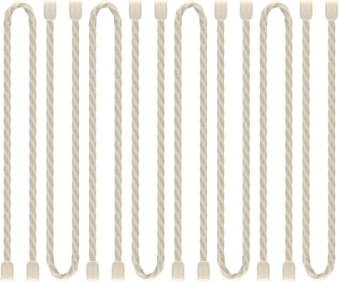 8PCS Silicone Cable Ties 12 Inch Reusable Twist Ties Steel-Core Cable Tie Straps Organizer All Purpose Bendable Cord Tie for Indoor Outdoor Bundling Holding Securing and Wrapping Cables (White)