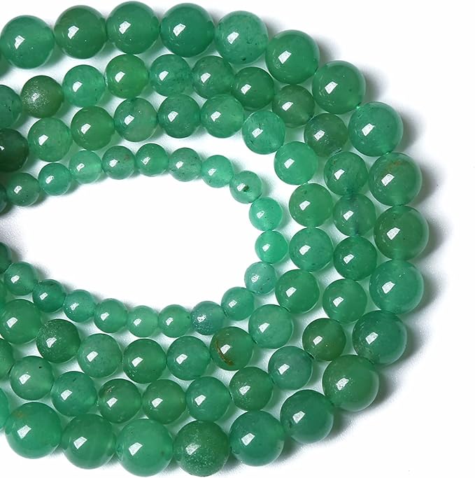 4MM 86PCS Natural Stone Green Aventurine Gemstone Loose Beads for Jewelry Making DIY Bracelet 1 Strand