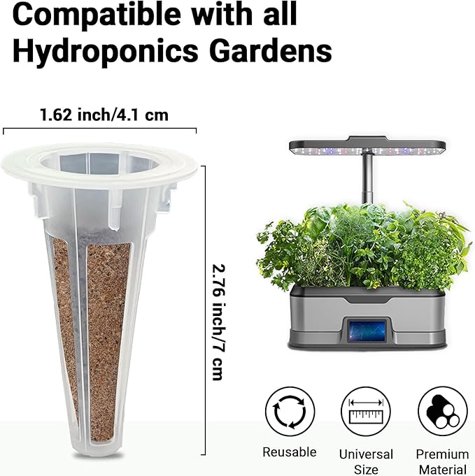 Flower Seed Pod Kit, Grow Anything Kit for All Hydroponics Growing Systems, 14 Pods with 600+ Seeds of Cascading Petunia Flower/Lavender/Dark Pink Dianthus/Clover/Snapdragon/Marigold