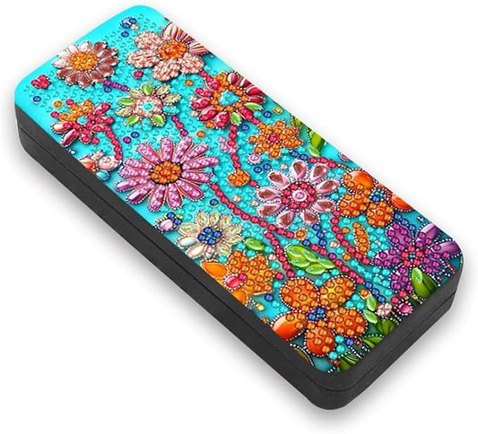 Leatrice 5d Diamond Art Kits for Adults Small Diamond Painting Kit Gem Art Paint by Diamonds Eyeglasses Case Dots DIY for Beginner Women