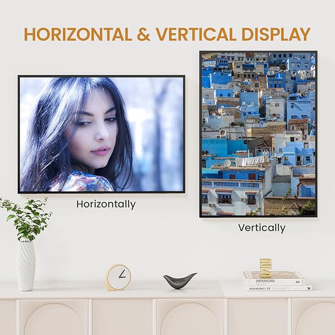 17x24 Aluminum Metal Picture Frame,Tempered Glass Black Large 17 x 24 Poster Frame for Puzzles Photos or Artwork for Wall Gallery Mount Horizontal or Vertical Decor Home,Office,Hotel