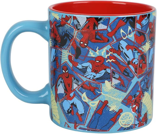 Bioworld Spider-Man Superhero Collage 16 Ounce Ceramic Mug
