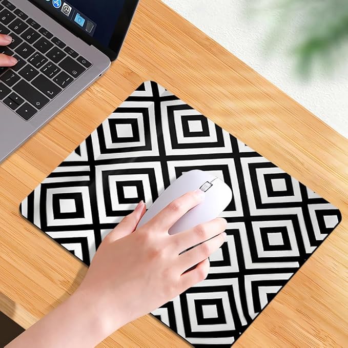 Diamonds Texture Mouse pad, Square Waterproof and Anti Slip Mouse pad for Office laptops