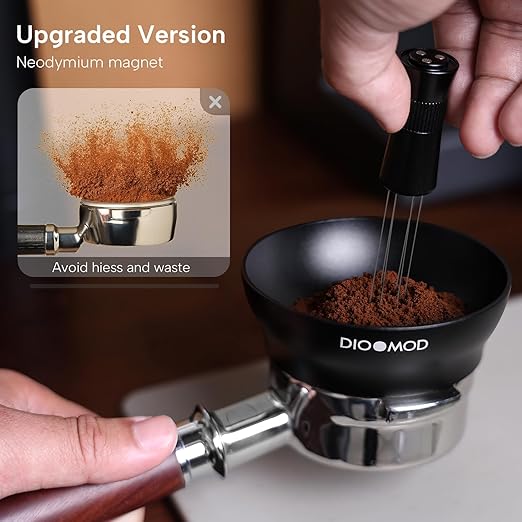 54mm Dosing Funnel, Magnetic Dosing Funnel, Espresso Coffee Dosing Ring for Barista, Compatible with Breville 54mm Handle Filter Cups, Espresso Accessories
