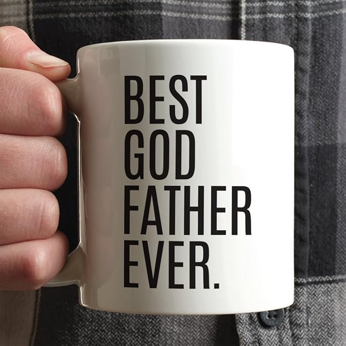 Andaz Press 11oz. Coffee Mug Birthday Gift, Best Godfather Ever, 1-Pack