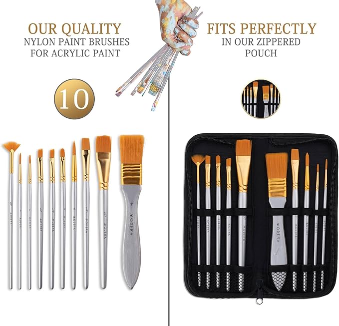 French Easel Acrylic Painting Set, Deluxe Artist Supplies Kit w/Coronado Style Wooden Field & Studio Sketch Box Easel, Stretched & Panel Canvases, Professional Paint, Premium Brushes, Knives, Palettes