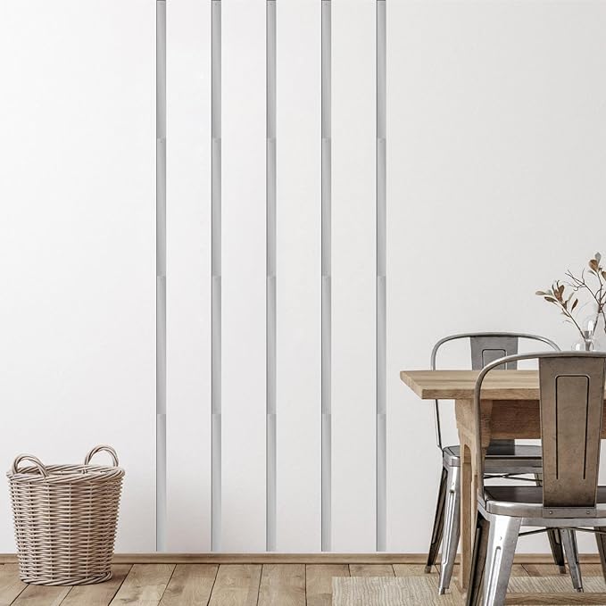 Silver Metal Wall Art Modern Line Art Wall Decor Minimalist Striped Art Decoration Line Metal Arts Hanging for Living Room Rustic Accent Walls Sculptures for Bedroom Office Outdoor Indoor Decor