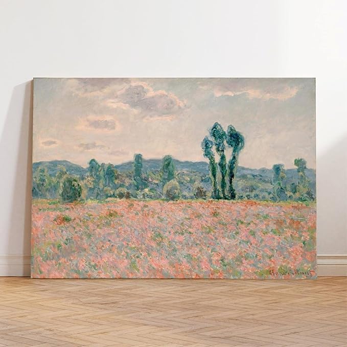 CFIOZYOS 40+ Monet Famous Print Posters Poppy Field by Claude Monet Impressionism Poster for Teen Boys Room Wall Art Canvas Painting Print Unframe 20×30inch(50×75cm)