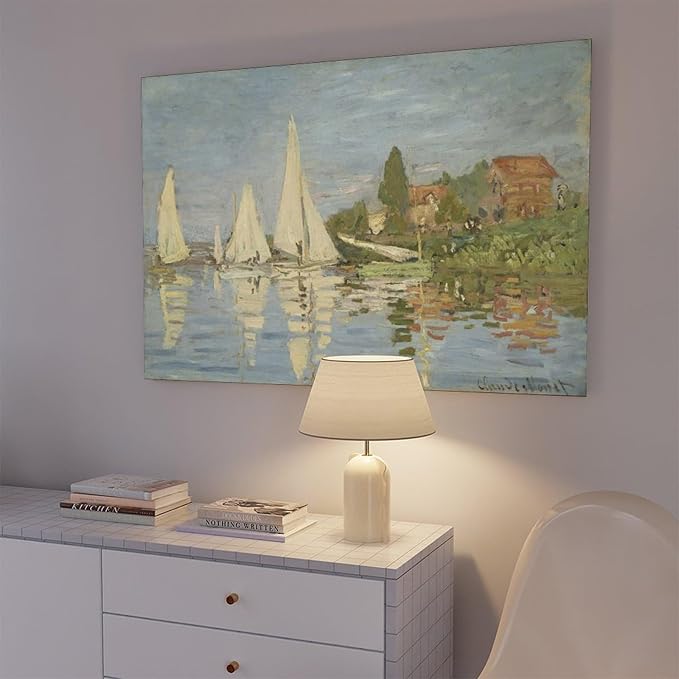 CFIOZYOS 40+ Monet Famous Print Posters Regattas at Argenteuil by Claude Monet Impressionism Art Wall Decoration Poster Family Bar Restaurant Garage Cafe Art Print Gift Frame 20×30inch(50×75cm)