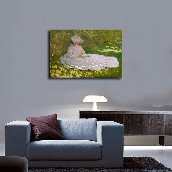 40+ Monet Famous Print Posters Springtime by Claude Monet Impressionism Poster Print for Room Aesthetics Canvas Wall Art Print Unframe 20×30inch(50×75cm)