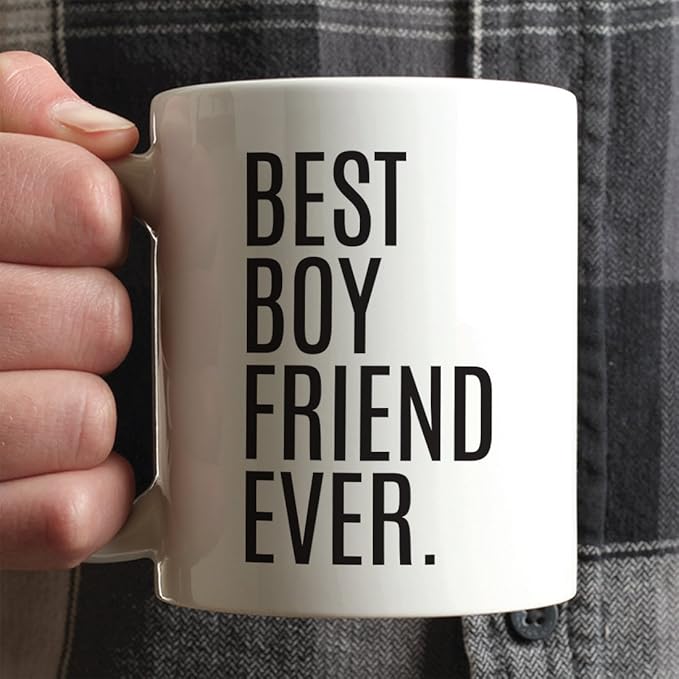 Andaz Press 11oz. Coffee Mug Birthday Gift, Best Boyfriend Ever, 1-Pack