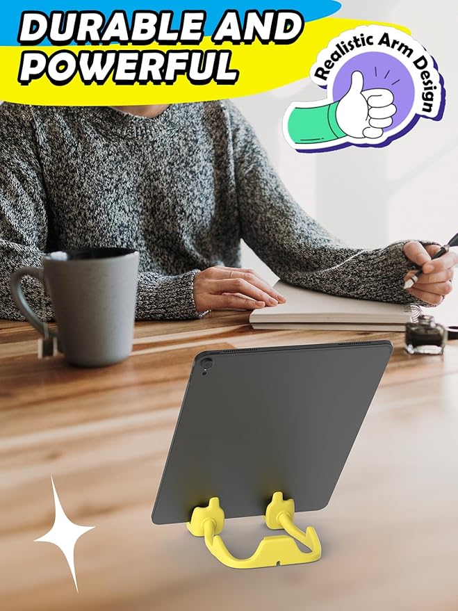 Stocking Stuffers for Teens Boys Girls Kids Tablet Stand for iPad: Universal Compatible Thumbs Up Lazy Cell Phone Stand Holder for Desk Women Men Wife Adults Gifts for Christmas Birthday