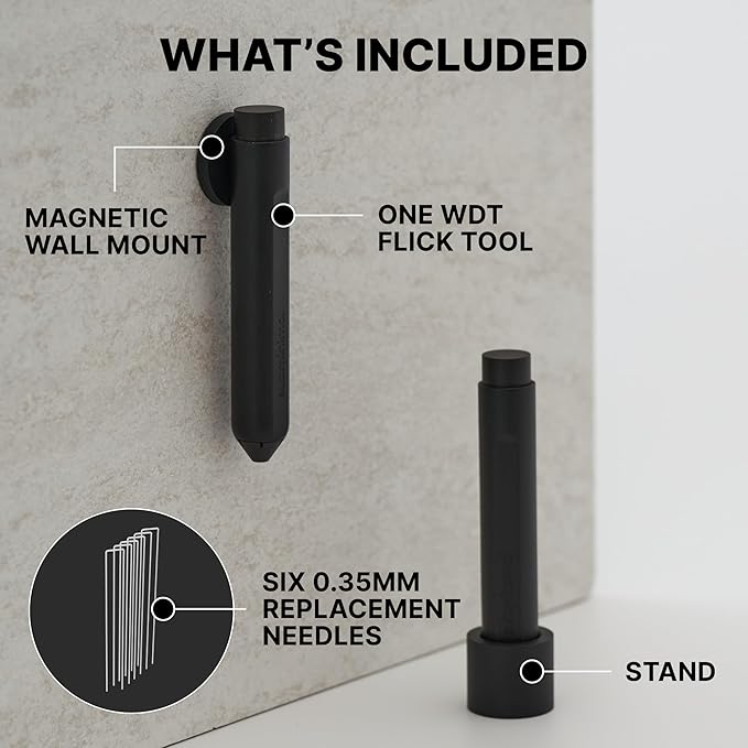 Subminimal Flick WDT Espresso Distribution Tool - Stirrer Tool For Barista-Grade Precision Brewing - Tamper w/Retractable Needles - Coffee & Espresso Machine Parts & Accessories - Coffee Lover Gifts