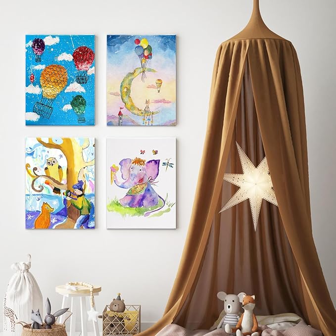 ESRICH 8x10 Canvases for Painting, 70 Pack Canvas Boards for Painting Primed Acid Free Blank Canvas Panels for Oil Paint, Watercolor, Acrylic Paint, Gouache and Tempera.