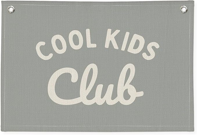 Playroom Wall Decor, Kids Playroom Decor Cool Kids Club Canvas Banner Wall Hanging Banner Flag, Classroom Decorations