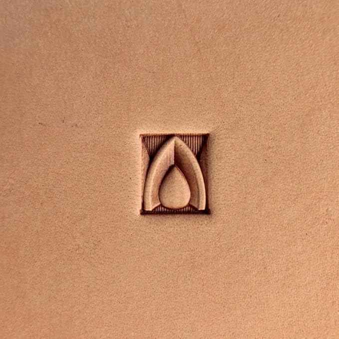DandS ltd Leather Stamp Tool, Heart Border, Professional Steel Craft Tool for Leatherworking, Embossing, Carving & Stamping Leather Projects, Belts, Wallets & DIY Projects Compatible with Mallet #464
