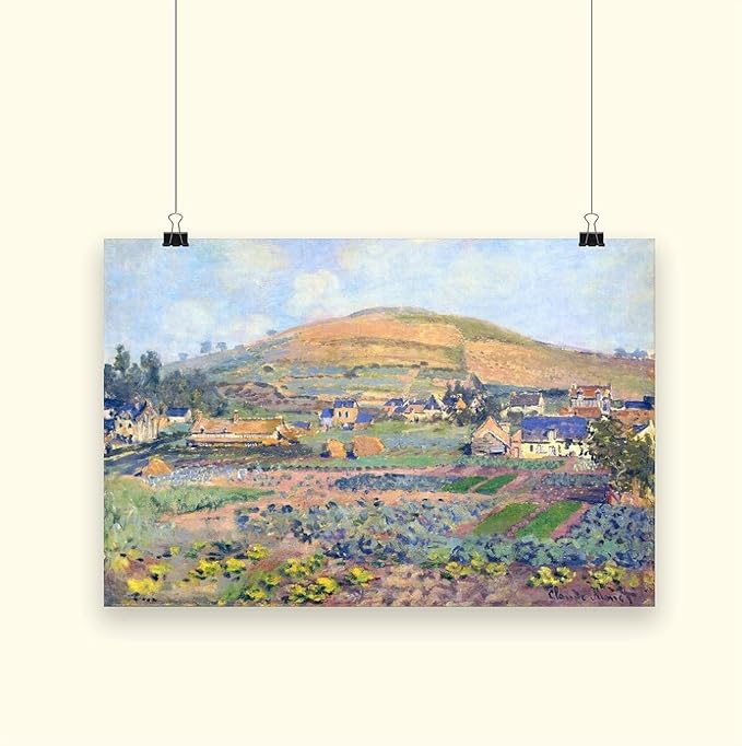 40+ Monet Famous Print Posters The Mount Riboudet in Rouen at Spring by Claude Monet Impressionism Canvas Art Poster And Wall Art Picture Print Modern Family Bedroom Decor Posters Unframe 20×30inch(50