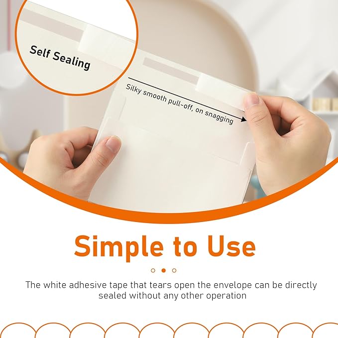 Blank Cream Cards and Envelopes 5 x 7 Off White 300GSM Folded Cardstock and A7 Envelopes Printable Self Seal 20 packs for Wedding Invitations, Thank You Cards, Christmas