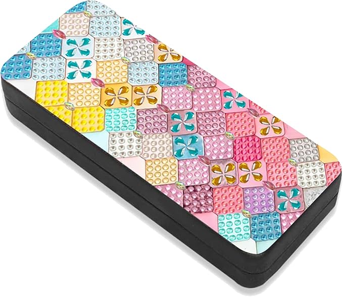 Leatrice Diamond Art Kits for Adults Small Diamond Painting Kits Diamond Dots Gem Art Painting DIY Eyeglasses Case with Special Shaped Rhinestone for Beginner Women
