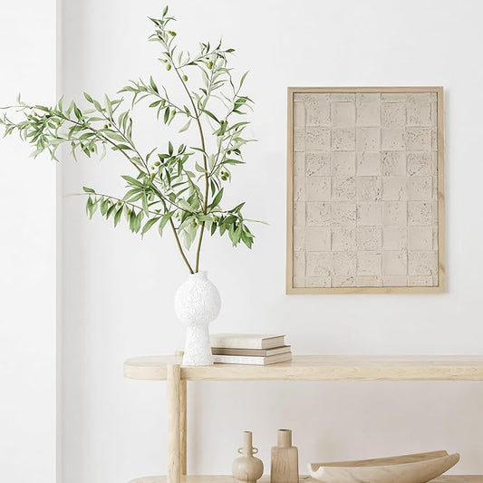 NAHARO Modern Textured Artwork- Natural wood Handcrafted Rustic Charm for Your Home - Perfect for Living Room, Bedroom,Kitchen,or Office