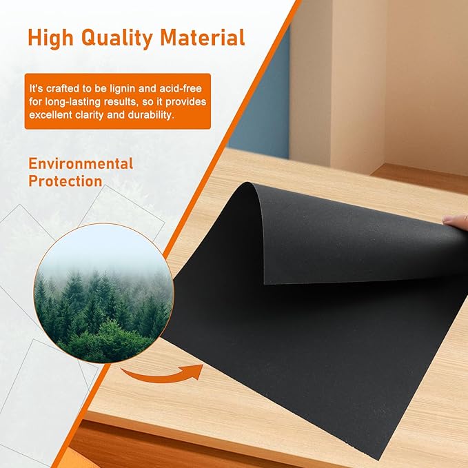 150 Sheets Black Cardstock 4 x 6 Printer Paper, 300gsm/110lb Heavyweight Flat Card Stock Art Paper for DIY Card Making, Invitations, Thank You Cards, Postcards, Scrapbooking