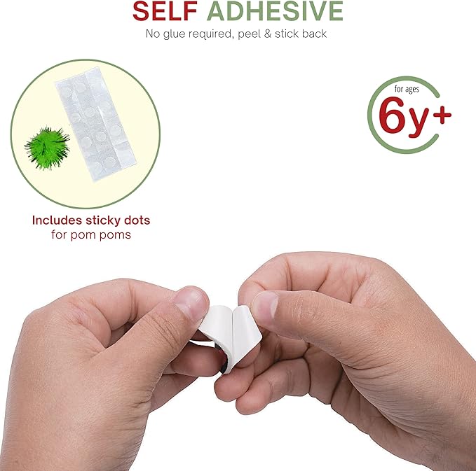 4E's Novelty Christmas Card Making Craft Kit for Kids (12 Pack) DIY Handmade Greeting Card with Envelopes & Supplies for Adults & Kids, Holiday DIY Christmas Party Invitation Card