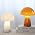 White Small Mushroom Table Lamp Suit for Bedroom and Nightstand - Image 7