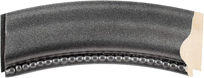 OVALCREST Oval Beveled Wall Mirror for Home Decor - Heritage Style - Black Silver - 17x21 Outside Dimensions