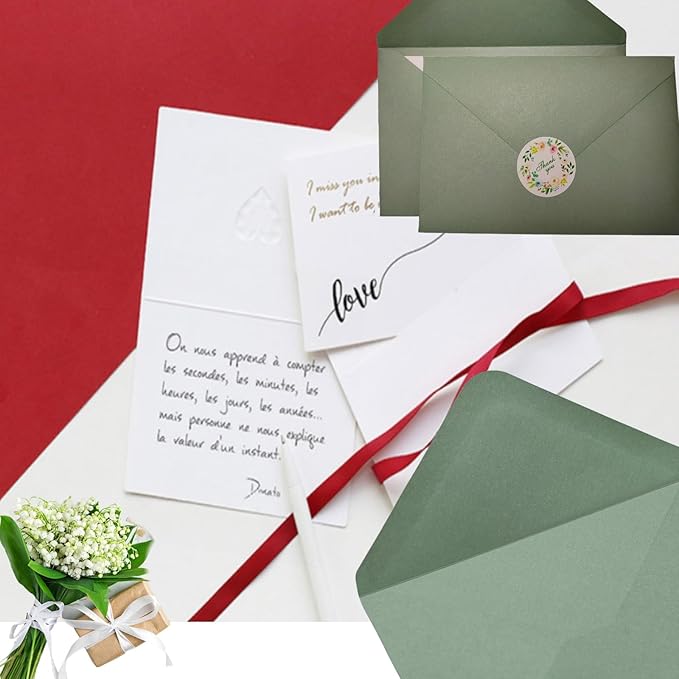 40 Pack Thank You Blank Note Cards, Elegant Floral Design Blank Greeting Card, with Envelopes & Stickers, For All Occason party, 6 x 3.9 in
