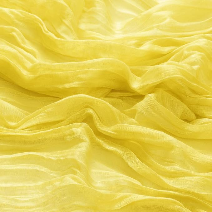 20 Pack Lemon Yellow Cheesecloth Napkins Spring Cloth Napkins Set of 20 Yellow Dinner Napkins Bulk 21x21 Inches for Wedding Bridal Shower Baby Shower Valentine's Day