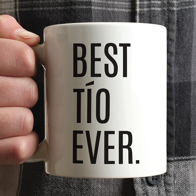 Andaz Press 11oz Coffee Mug, Best Tío Ever, Birthday Present, 1-Pack Tio Cup, Uncle Gift for Christmas or Family Celebration