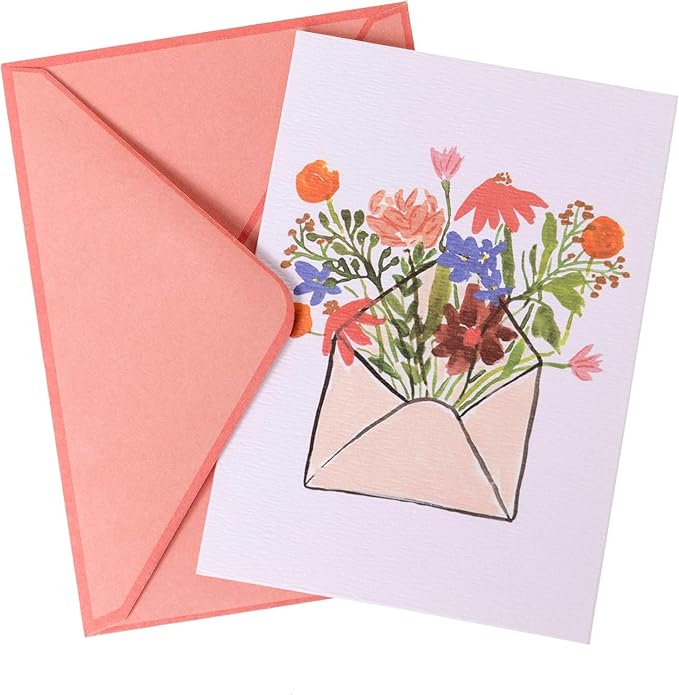 Graphique Flower Envelope Cards | Pack of 16 Cards with Envelopes | Blank Inside | All Occasion Greetings | Family and Friends | Boxed Set | 3.25" x 4.75"