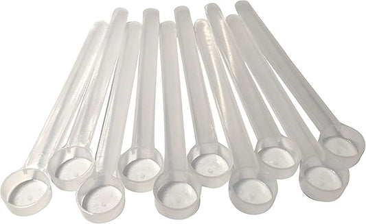 1 mL (1 CC) Long Handle Scoop for Coffee, Protein Powder, Pet Food, Spices, Grains, Dry Goods – Food-Grade BPA-Free Plastic Measuring Spoon (Pack of 10)