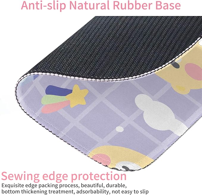 Seorsok Cute Bear Mouse Pad,Mouse Mat Square Waterproof Mouse Pad Non-Slip Rubber Base Mouse Pads for Office Laptop,9.5"x7.8"x0.12" Inch