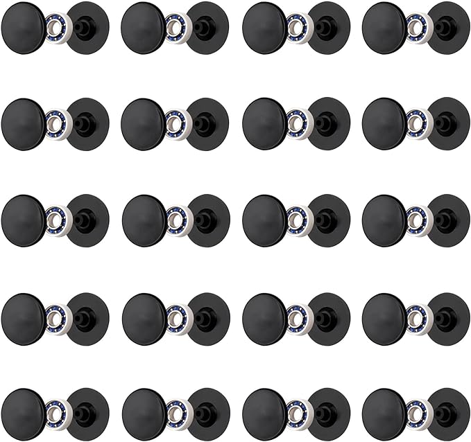 20 Pack Fidget Spinner Bearing and Cap Replacement Set, Chrome Steel Bearing Balls, High Speed 13mmx7mmx4mm Bearings Single Sealed Small Bearings for Fidget Spinner