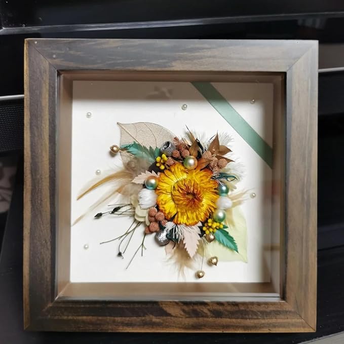 Natural Dried Flowers for Crafts, Mixed Daisies & Sunflower Heads, Chrysanthemum Petals for Candle Making, Wreaths, Wedding Decor, DIY Crafts (100-120)