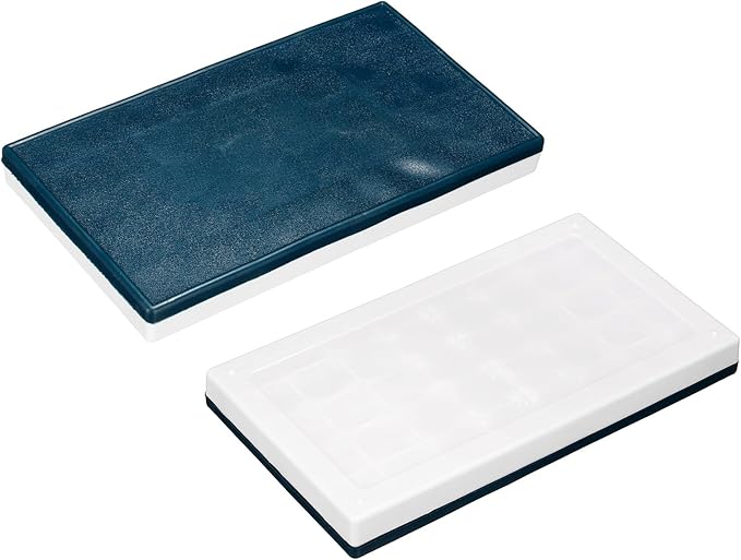 PATIKIL 36 Compartments Paint Palette, 3 Pack Plastic Painting Tray Deep Saver Box Detachable with Soft Cover Art Supplies Storage Organizer for Watercolor Gouache Oil Paint Art