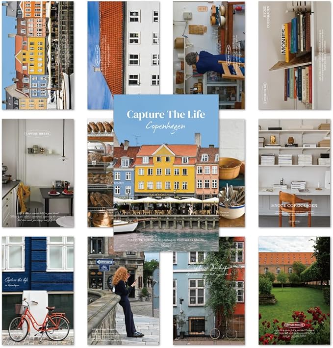 Monolike CAPTURE THE LIFE, COPENHAGEN Single card - mix 12 pack