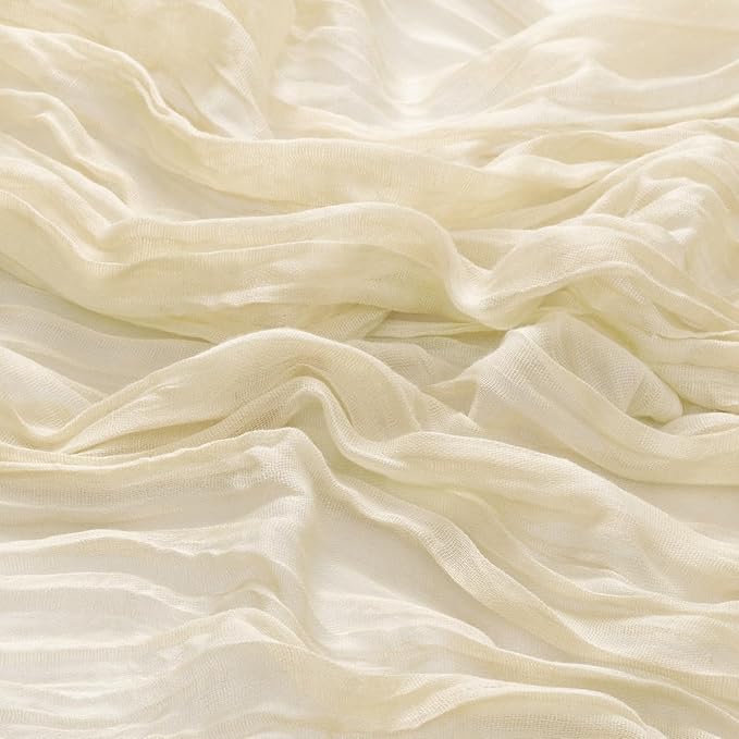 20 Pack Beige Cheesecloth Napkins Spring Cloth Napkins Set of 20 Cream Dinner Napkins Bulk 21x21 Inches for Wedding Bridal Shower Baby Shower Valentine's Day