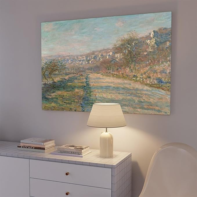 CFIOZYOS 40+ Monet Famous Print Posters Road of La Roche-Guyon by Claude Monet Impressionism Art Wall Decoration Poster Family Bar Restaurant Garage Cafe Art Print Gift Frame 24×36inch(60×90cm)