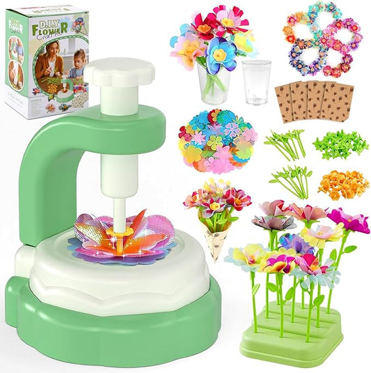 M SANMERSEN DIY Arts and Crafts Kits for Kids Ages 4-8-12 Flower Bouquet Toys Craft Kit for 4 5 6 7 8 Year Old Girls Ideas Birthday Gift,Classroom Educational Activity Toy for Toddler Kids Girls