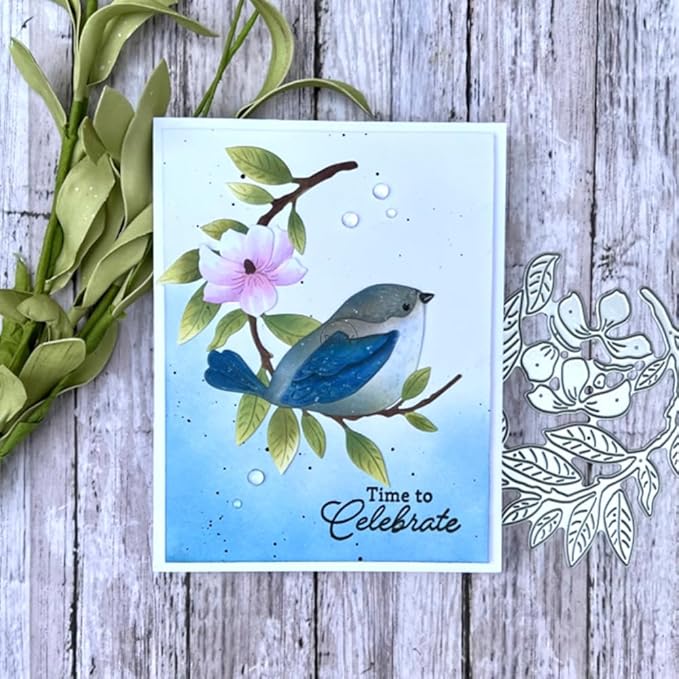 DzIxY Patchwork Tree Branches Leaves and Flowers Metal Cutting Dies for Card Making Kit Embossing Paper Die Cuts Set Scrapbook Stencils Supplies Machine Templates
