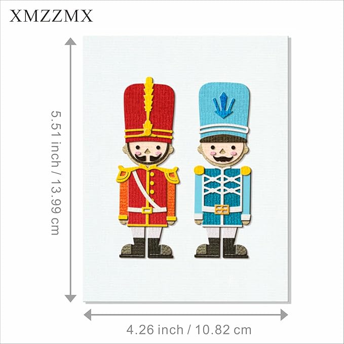 Duty Guards Soldiers Iron Fence Gate Metal Cutting Dies for Card Making, Paper Embossing Die Cuts Kit Templates, Storage Pockets Supplies, Photo Frame Album DIY Scrapbooking Stencils Sets